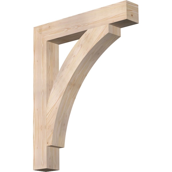 Ekena Millwork Thorton Block Smooth Bracket, Douglas Fir, 5 1/2"W x 36"D x 44"H BKT06X36X44THR05SDF - main